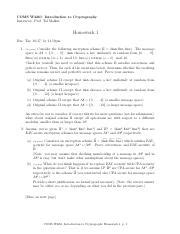 Homework 3 Cryptography Studies