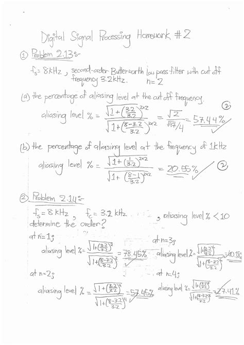 Homework Two Solutions