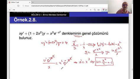 Homojen olmayan diferansiyel denklemler operatör metodu