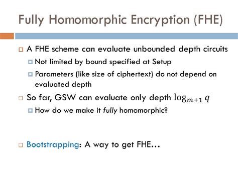 Homomorphic Encryption Part Ii Bootstrapping Fhe And More