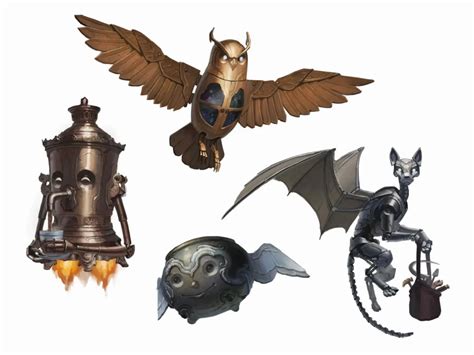 In the new version of the Artificer UA (found in Unearthed Arcana: Artificer Revisited), there is an alchemical homunculus creature.The homunculus has certain actions it can take including: Buoyancy. The target gains a flying speed of 10 feet for 10 minutes.. Inspiration. The target feels giddy and effective, gaining advantage on certain ability checks in the next hour.. 