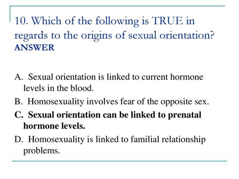 Homosexuality Linked to Hormone Level