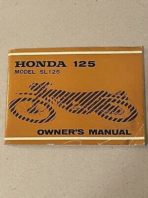 Honda 125 model sl125 owners manual. - Yamaha g9 service manual free download.