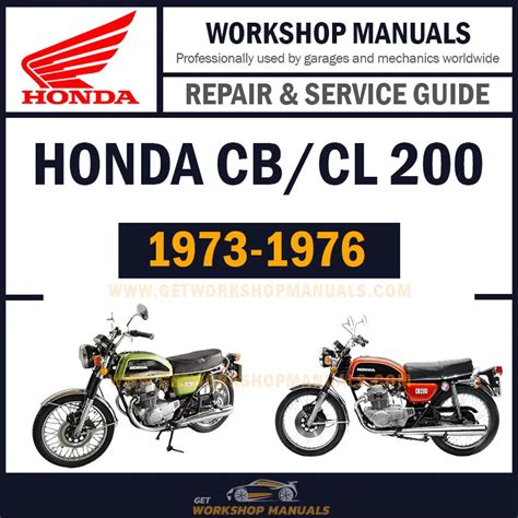 Honda 1973 1976 cb200 cl200 motorcycle workshop repair service manual 10102 quality. - Lg 42le5510 5810 zb led lcd tv service manual.
