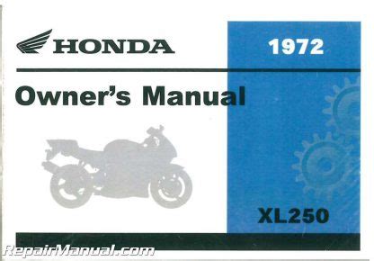 Honda 1973 xl250 xl 250 350 original service repair manual. - Clausing kondia milling machine repair manual.