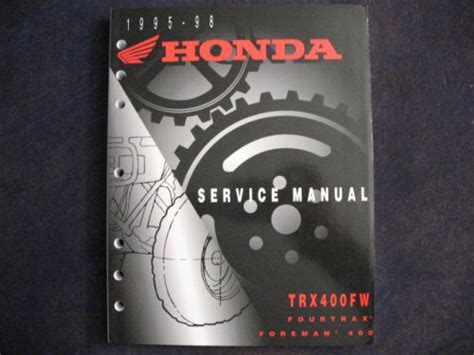 Honda 1995 1998 trx400 fw foreman new original factory service manual. - Manuale del telecomando per climatizzatore sanyo.