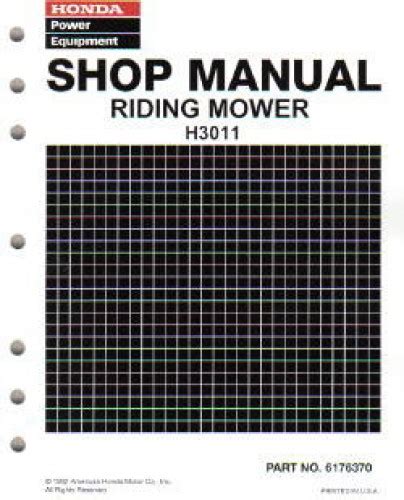 Honda 3011 riding mower shop manual. - Engine manual for kubota d600 diesel.