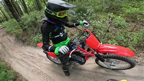 Honda CRF125f big wheel at Sam Houston National Forest Part 1