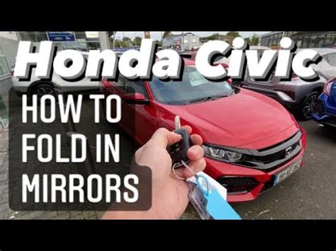 Honda Civic - Folding Mirror, remote module - YouTube