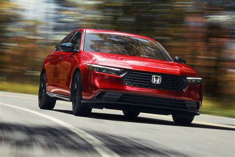 Honda accord 2024 hybrid. The 2024 Honda Accord Hybrid starts at $32,195 for the base Sport trim, which comes decently equipped with lots of driver-assistance tech, a moonroof and features like a 12.3-inch touch-screen infotainment system. The EX-L trim costs $33,840 and adds niceties like heated front seats. The Sport-L ($34,175) gains 19-inch wheels and sport styling ... 