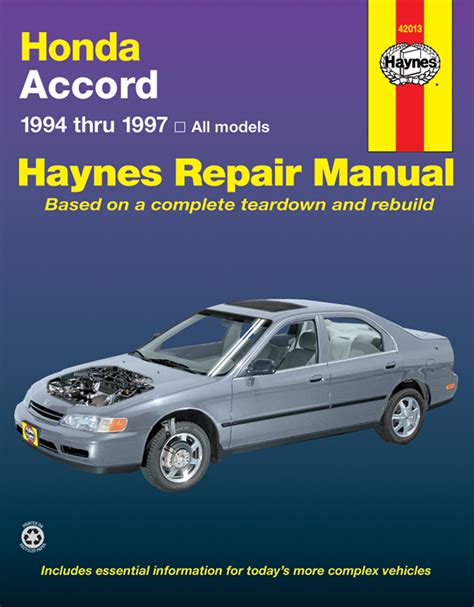 Honda accord 94 97 repair manual. - 93 manuale di riparazione yamaha warrior.