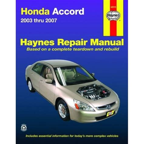 Honda accord repair manual 2003 2007. - How artists see series teachers guide.