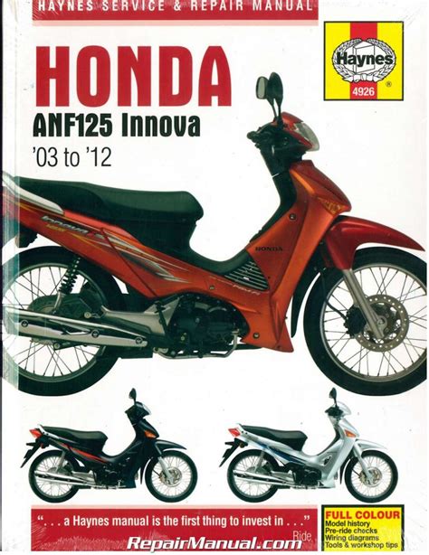 Honda anf 125 innova service and repair manual download. - La guida completa degli idioti al ritorno al college di dolores mize ph d.