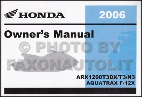 Honda aquatrax f 12x with gpscape owners manual. - Becoming an orchestral musician a guide for aspiring professionals.