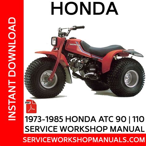 Honda atc 185s 70 90 110 200 workshop manual atc. - Donde esta la reina/where is the queen.