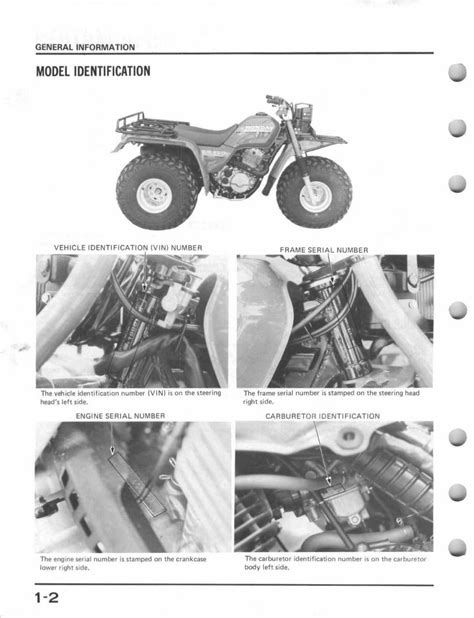 Honda atc 250es big red workshop manual 1985 1987. - John deere 6215 manuale di servizio.
