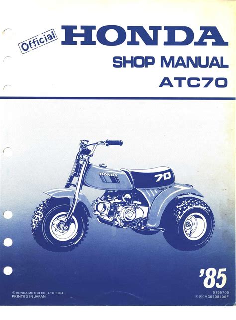 Honda atc70 complete workshop repair manual 1985 onward. - Bauer westfall university physics solutions manual.