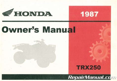 Honda atv trx 250 owners manual. - Analisis morfologico teoria y practica espanol actual.