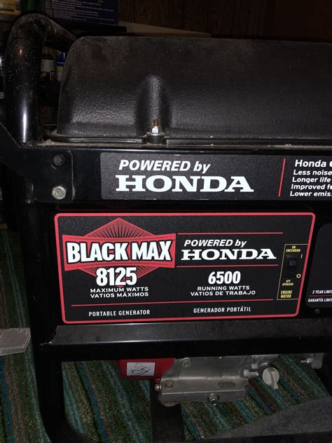 01 - Black Max Generator Spark Plug. Inspect the spa