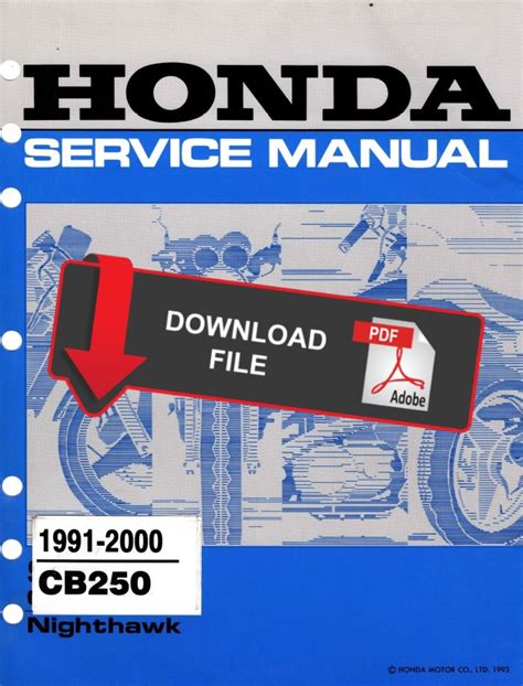 Honda cb 250 nighthawk service manual. - La busqueda de la espada magica.