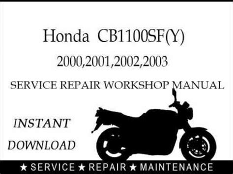 Honda cb1100sf motorrad service reparaturanleitung 2000 2001 2002 2003 herunterladen. - Linear systems and signals manual 2nd.