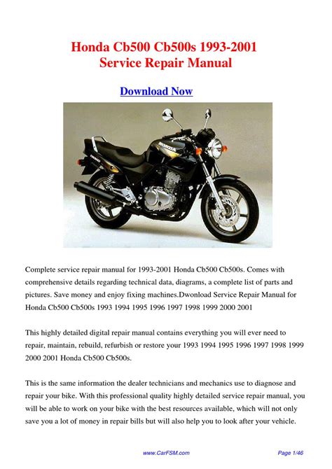 Honda cb500 cb500s service repair manual 94 01. - Glenco earth science study guide teacher.