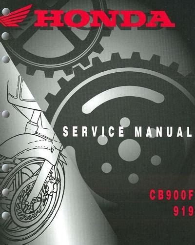 Honda cb900 f hornet workshop manual 2002 2003. - Johnson v 4 115 cv manuale di riparazione.
