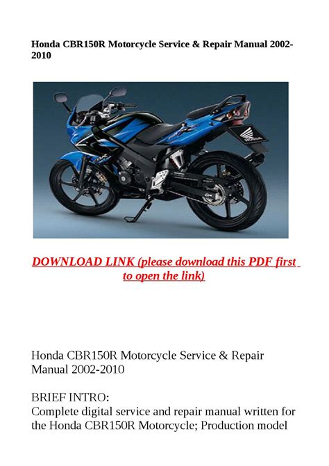 Honda cbr150r 2002 2003 2004 service repair manual. - Leitfaden für den einsatz von hubschraubern im interagierenden einsatz.