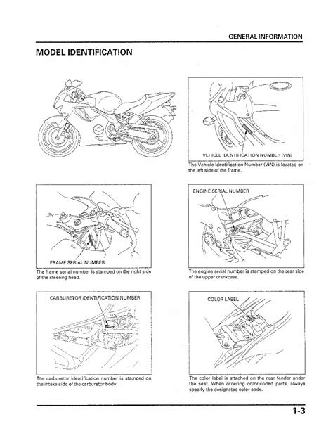 Honda cbr600f4 repair and maintenance manual. - Manuel de pièces 1987 vw caddy.