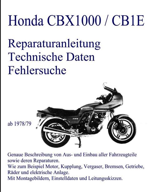 Honda cbx1000 cb1e motorcycle service repair manual 1978 1979 in german. - Weider total body works 5000 workout guide.