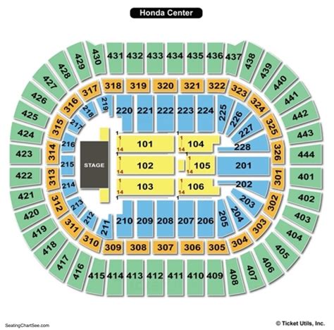 Honda center seating chart concert. On the Honda Center seating chart, 400-Level sections are also known as Terrace Level seats. When purchasing tickets in these sections, it's important to know what to expect. The Best Seats Are in the First Three Rows For both concert and hockey, rows A-C in each Terrace section are far superior to rows D and above. 