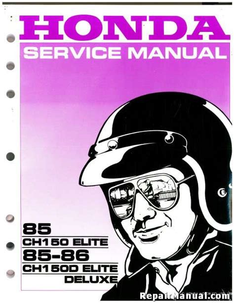 Honda ch150 elite 150 reparación de servicio manual descargar 1986 1988. - Manual de instrucoes tv philips 42 lcd.