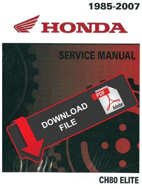 Honda ch80 1985 2002 werkstatt reparatur service handbuch 10102 qualität. - Komatsu pc27mr 2 pc35mr 2 hydraulic excavator operation maintenance manual.