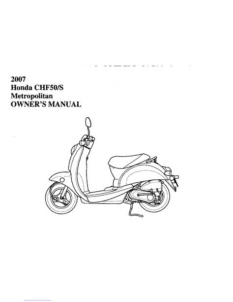 Honda chf50s metropolitan owners manual 2007. - 2002 pathfinder service manual ec section.