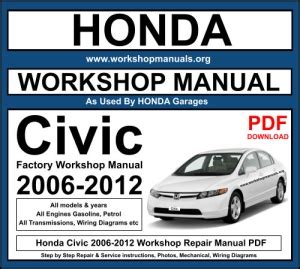 Honda civic 2006 2012 manual de servicio. - La turbulenta vida del conde de montijo.