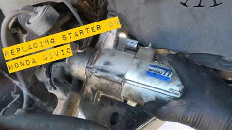Oct 17, 2020 ... Do you need to Replace the starter motor on your Honda Civic (2001 - 2011) but don't know where to start? This video tutorial shows you .... 