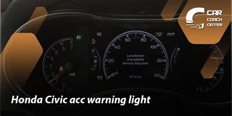Honda civic acc warning light. If there is any issue just call Honda Corporate and they will make sure the dealer fixes this issue. Here is there number. 1-***-***-****. You can also try to disconnect the battery both terminals for 5 minutes and then reconnect them to see if the system resets. These are the next steps to fixing this properly. 
