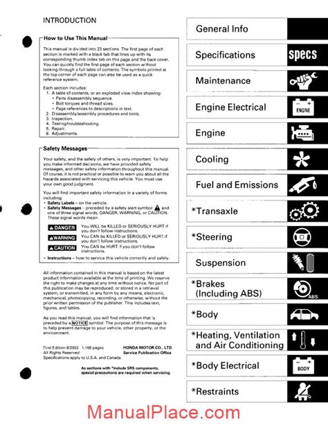 Honda civic ep3 02 03 service manua. - Manual de piezas de la miniexcavadora bobcat 331.