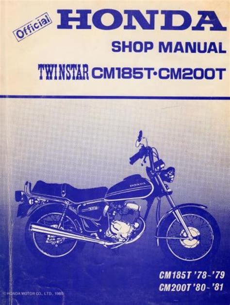 Honda cm185t twinstar workshop repair manual download all 1978 1979. - L' etat du québec et sa capitale.