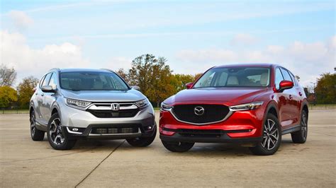 Honda cr v vs mazda cx 5. Winner: 2024 Mazda CX-5. The 2024 Honda CR-V starts at $29,500 and climbs to more than $36,000 in higher configurations. Those reasonable numbers buy plenty of standard features and safety equipment, but the Honda's price of entry is higher than the Mazda's. Though it reaches just over $40,000 in its top form, the CX-5 starts at $29,300 ... 