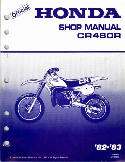 Honda cr480r service manual repair 1982 1983 cr480. - Emberi (környezeti) követelményekre épülő építésügyi műszaki világszínvonal kutatás.