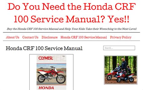 Honda crf 100 service manual 07. - Manual de reparación honda civic 2012.