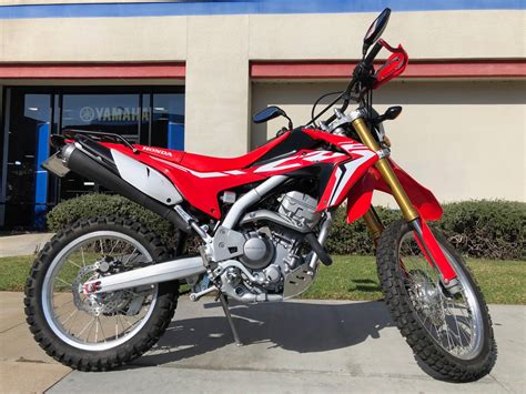 Honda crf250l for sale. Sizes range from 150cc to 450cc. Honda CRF RX is like the CRF450. It is only for Grand National Cross-Country racing. Electric start, 18-inch wheels, and a larger fuel tank are standard. There are two engine sizes available: 250cc and 450cc. Honda CRF X motorcycles are electric but are for off-roading. 