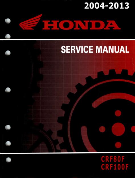 Honda crf80f crf100f service manual repair 2004 2013 crf80 crf100. - Manuale di economia del lavoro volume 1.