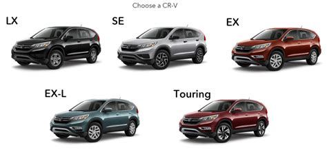 Honda crv trims. The 2016 Honda CR-V comes in 6 configurations costing $23,845 to $33,495. See what power, features, and amenities you’ll get for the money. 