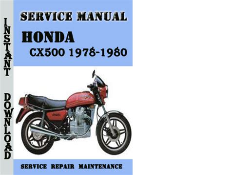 Honda cx500 taller manual de reparacion descarga 1978 1980. - Guía de estudio de química analítica.