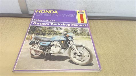 Honda cx500 v twin owners workshop manual by mansur darlington. - World of the cell solutions manual.