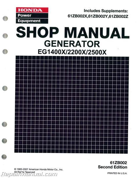 Honda eg 2500 generator maintenance manual. - Repair manual mazda 323 th 85.