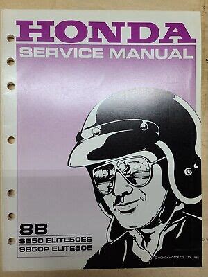 Honda elite sb50 workshop repair manual download 1988 1991. - Materiali di età arcaica dalla campania.