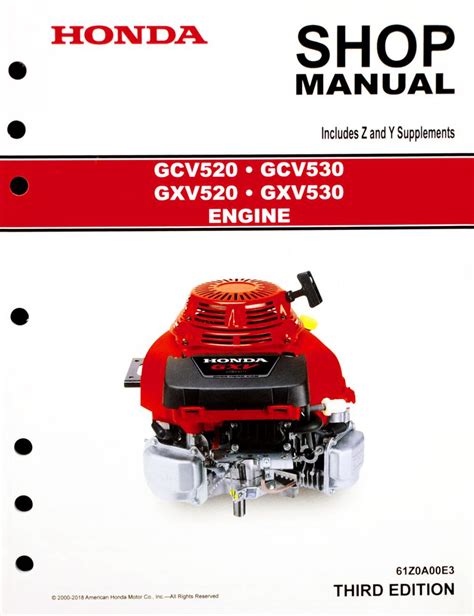 Honda engine manual for model gxv530. - Los signos del anticristo (editorial fenix) (maxima).